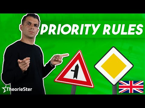 Dutch driving license theory exam - Priority rules  (CBR 2022)