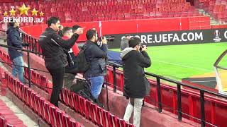 Qarabaq Pre Match Training Sevilla Europe League Rekord Az