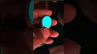 Batu Akik Fosfor Hijau Asli Batu Menyala Dan Menyerap Cahaya