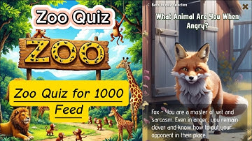 Zoo Quiz for 1000 feed | Rebus of the day | Rebus of the day Zoo