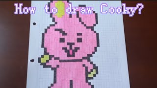 Cooky Pixel Art - How to draw Cooky? #cooky #bt21