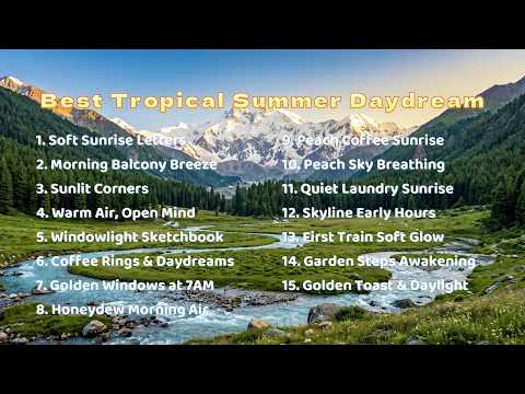 Tropical Summer Daydream 🌅 | Gentle Lofi Vocals to Study, Relax & Unwind