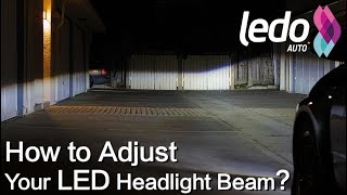 How to Aim and an Headlight Bulb Light Beam？