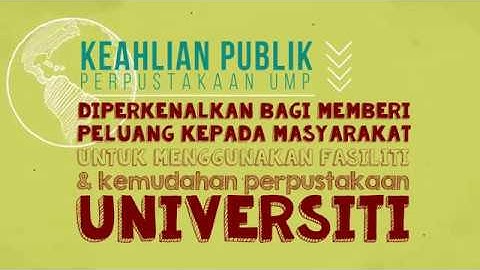 UMPLib - Keahlian Publik Perpustakaan UMP