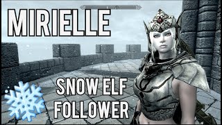 SKYRIM Mirielle - Standalone Snow Elf Follower/Archer Mod XBOX 2022 Load Order