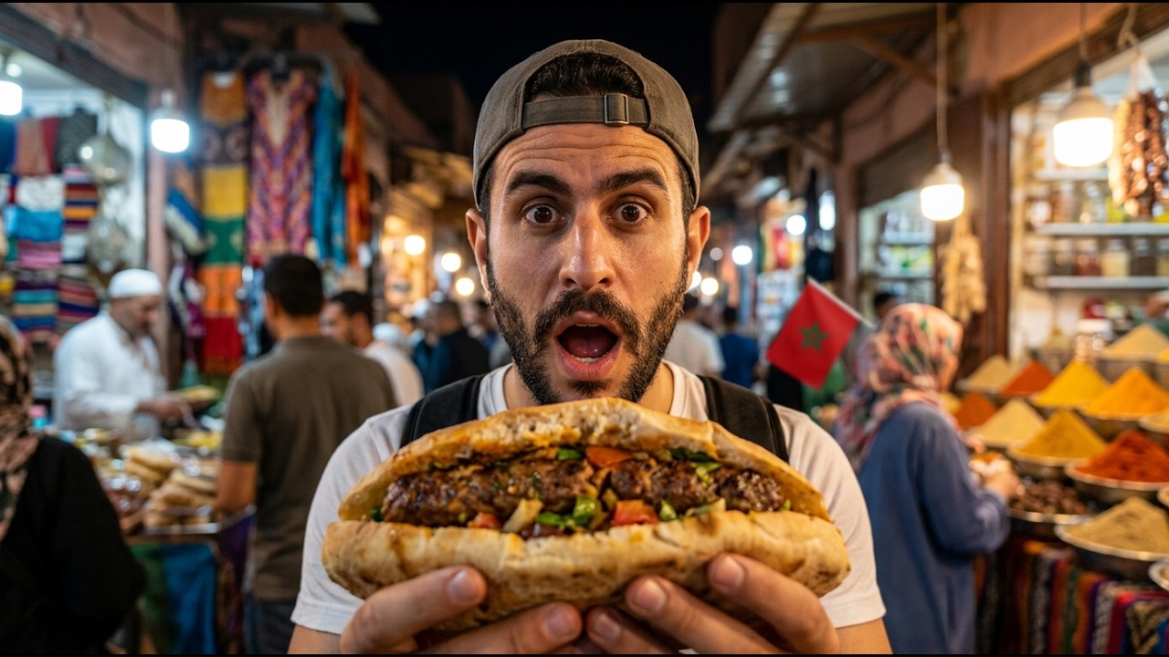 Comer en comida callejera en Marruecos es una LOCURA 🇲🇦 (Precios irreales)