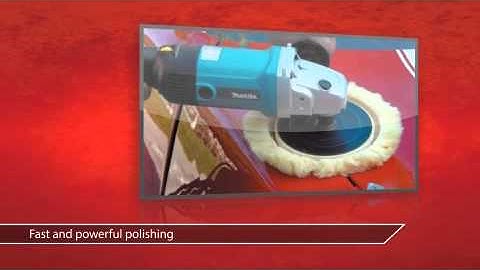10 Amps at 120V 600-3000 RPM 7 In. R/A Polisher - Makita Product Review Video