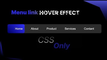 Animated Navigation Bar in HTML and CSS Menu Hover Animation Effects