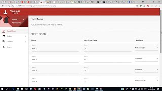 Online Food Ordering System Project in PHP and MySQL