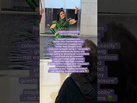 Cosplay propaganda I’m NOT falling for #cosplay #comicon #anime #cosplaywig