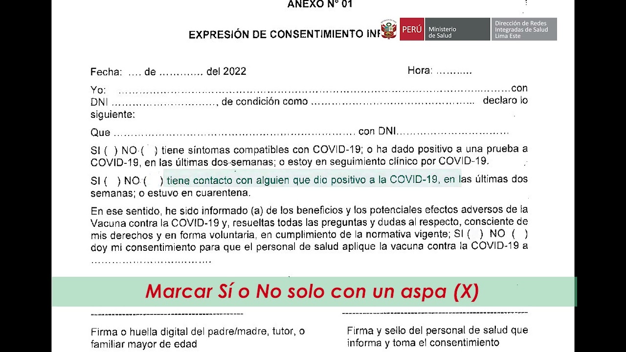 DescriptionE LA FORMA CORRECTA DE LLENAR EL CONSENTIMIENTO INFORMADO