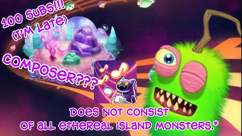 100 sub special- Ethereal island made from memory in msm composer app!