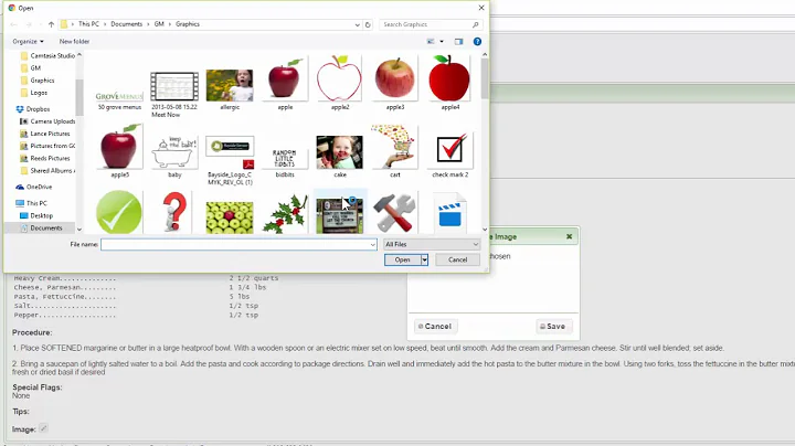 Grove Menus Training - Recipes
