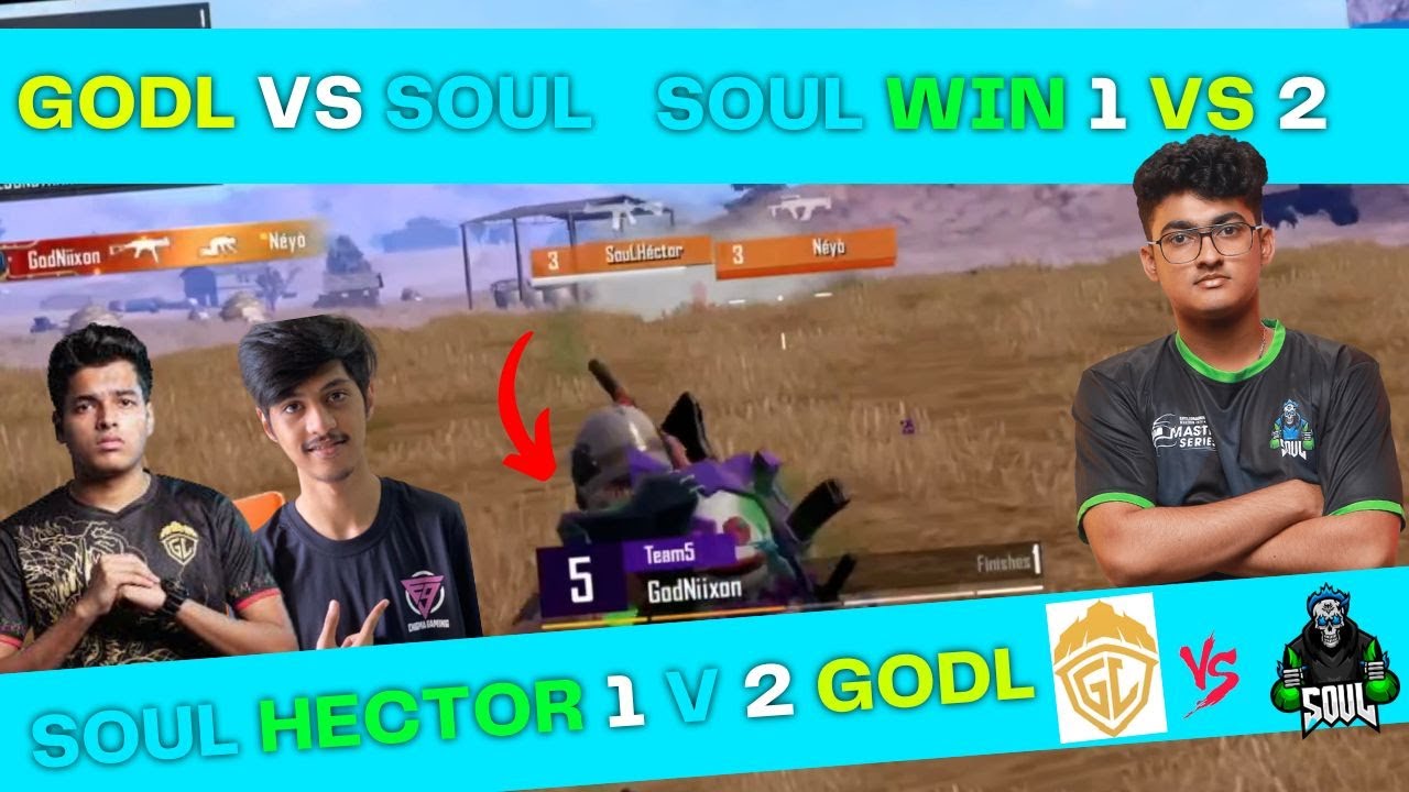 soul hector vs Godlike  Soul 1v2 Godlike 🚀 | soul chicken dinner