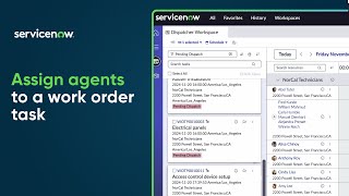 Assign agents to a work order task in Dispatcher Workspace