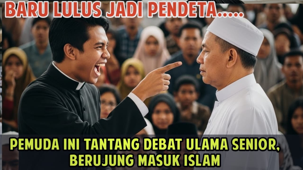 BARU LULUS JADI PENDETA , PENDETA MUDA MANADO INI TANTANG ULAMA SENIOR, BERUJUNG MALAH MASUK ISLAM