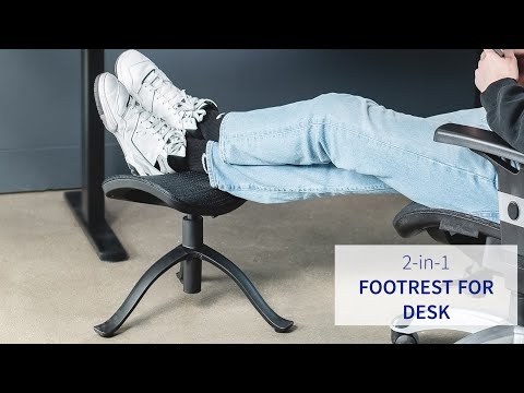 CHAIR-FR01 2-in-1 Footrest & Ottoman for Desk by VIVO
