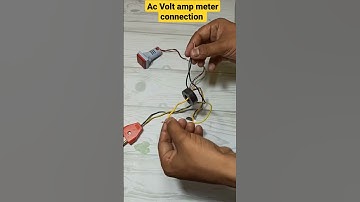 Ac Volt ampere meter connection #voltampmeter#connection#shorts#trending#technical#technicalflasher