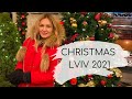 Winter in Lviv, Ukraine. Christmas Lviv 2021.