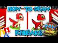 How To Draw Rhubarb From Paw Patrol The Dino Movie