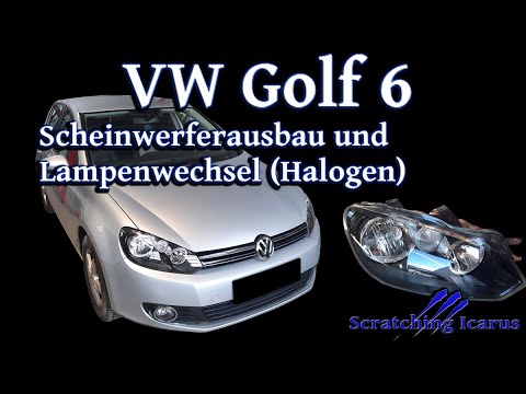 Golf 6 Scheinwerfer ausbauen und Lampentausch (Halogen