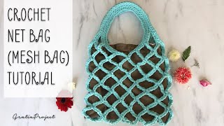 Crochet Net Bag (Mesh Bags) Tutorial 
