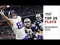 Top 25 Plays from November 2019 | NFL Highlights