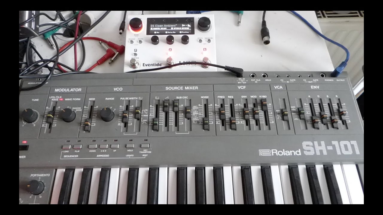 Roland SH-101 & Eventide H90 Roland SH-101 & Eventide H90