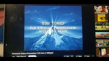 Paramount Feature Presentation VHS Intro With My Voice