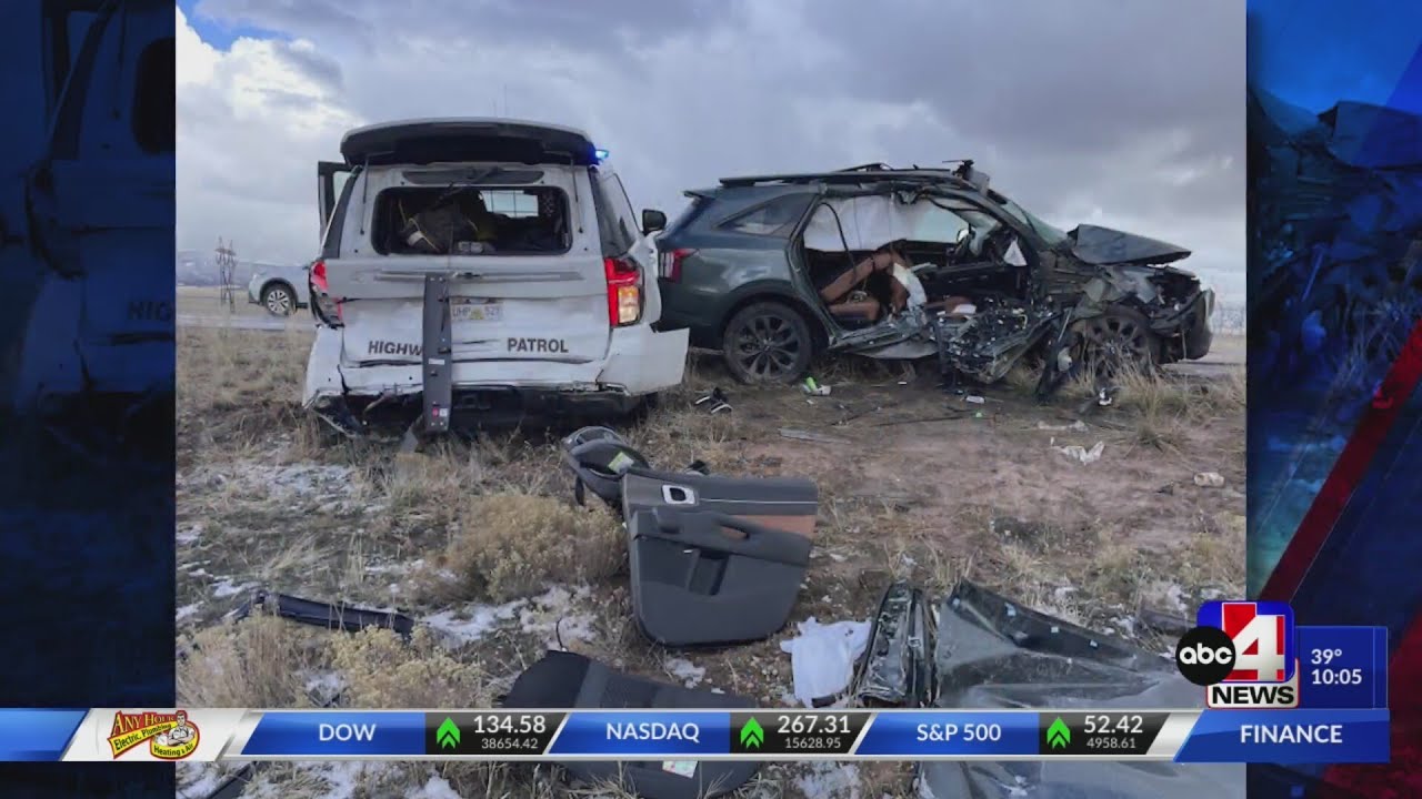 Two in critical condition after SUV slams into parked patrol car in ...
