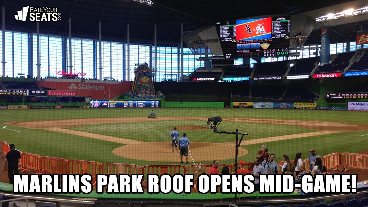 Watching the Marlins Park (loanDepot Park) Roof Open During a