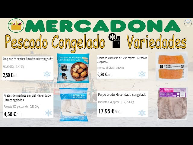 Rodajas de merluza argentina congeladas Carrefour 600 g.