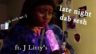 late night dab sesh +NERDS hash rosin review! | J Litty's