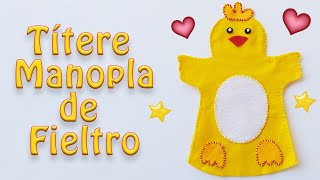 Títere Manopla - Manualidades para todos