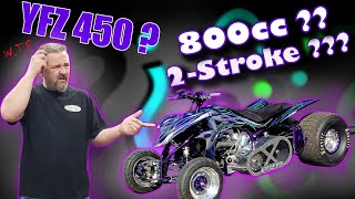 Yamaha YFZ 450 drag quad 2stroke Beast 800cc