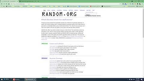 Sử dụng random org