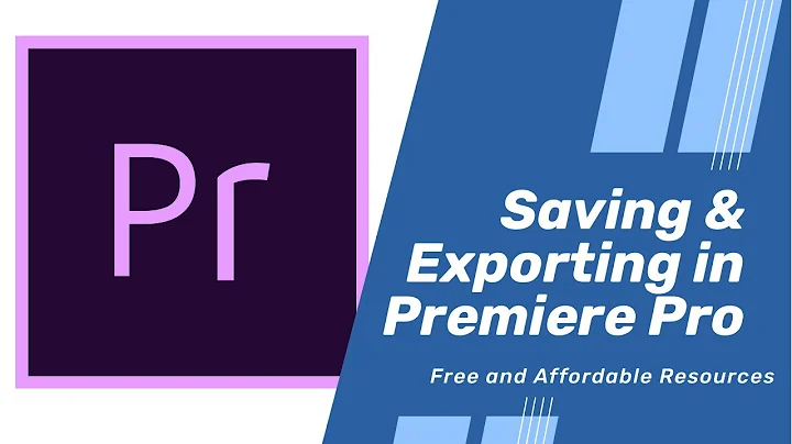 🎬 Tutorial: How to Save and Export Video Projects in Premiere Pro