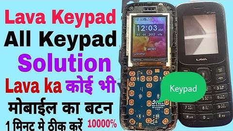 Lava a1 keypad not working|| lava a1 keypad jumper solution|| lava a1 all
