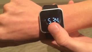 How to change the time on the 1face touchscreen watch tutorial screenshot 4