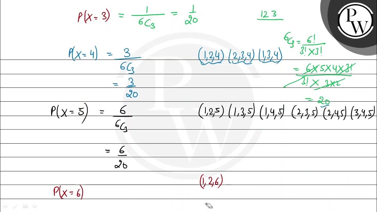 Three numbers are selected at random without replacement from first