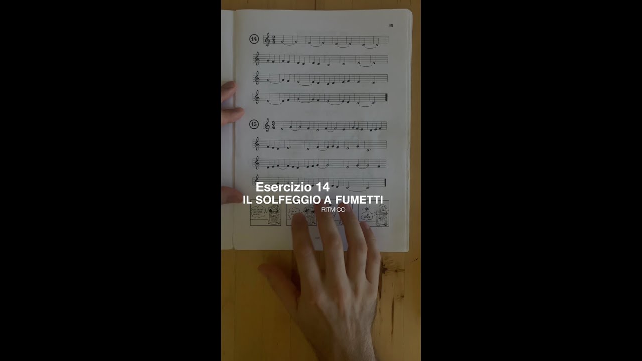 SOLFEGGIO - Esercizio n°14 (Ritmico) - Il solfeggio a fumetti 