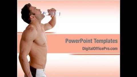Mineral Water PowerPoint Template Backgrounds - DigitalOfficePro #08260