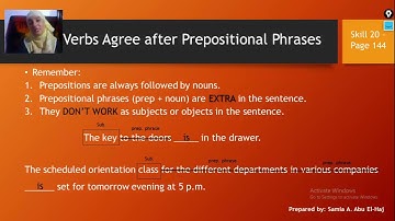 Written Expression: Skills 20-23 (Subject/Verb Agreement)