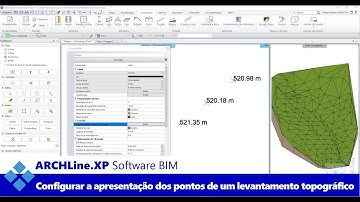 Software BIM ARCHLine.XP: Configuração de Pontos de um Levantamento Topográfico