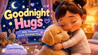 Mila Teaches Bublik Goodnight Hugs Bedtime Story for Kids