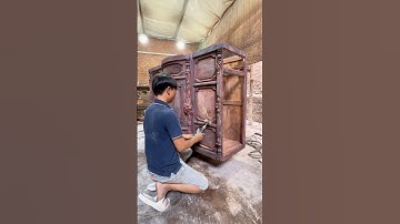 Quật cước  tủ cẩm lai gỗ quí hiếm #happu #hapsonpudogo #anpu #woodworking #sondogo
