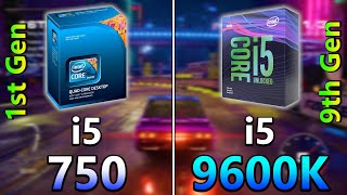 Core i5 750 (1st Gen) vs Core i5 9600K (9th Gen) | PC Gaming Benchmark Test  - YouTube