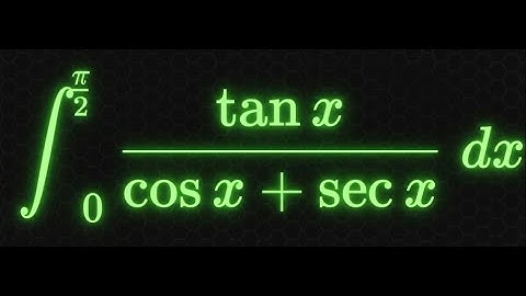 How to solve definite integral of tan x/(cos x + sec x)