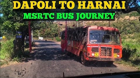 DAPOLI TO HARNAI MSRTC BUS FULL JOURNEY | KONKAN | MSRTC BUSES MAHARASHTRA