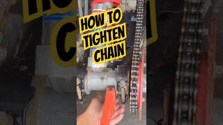 How to tighten Chain scrambler 500 #polarisatv #polaris #scrambler #atv #diy #polarisscrambler #500